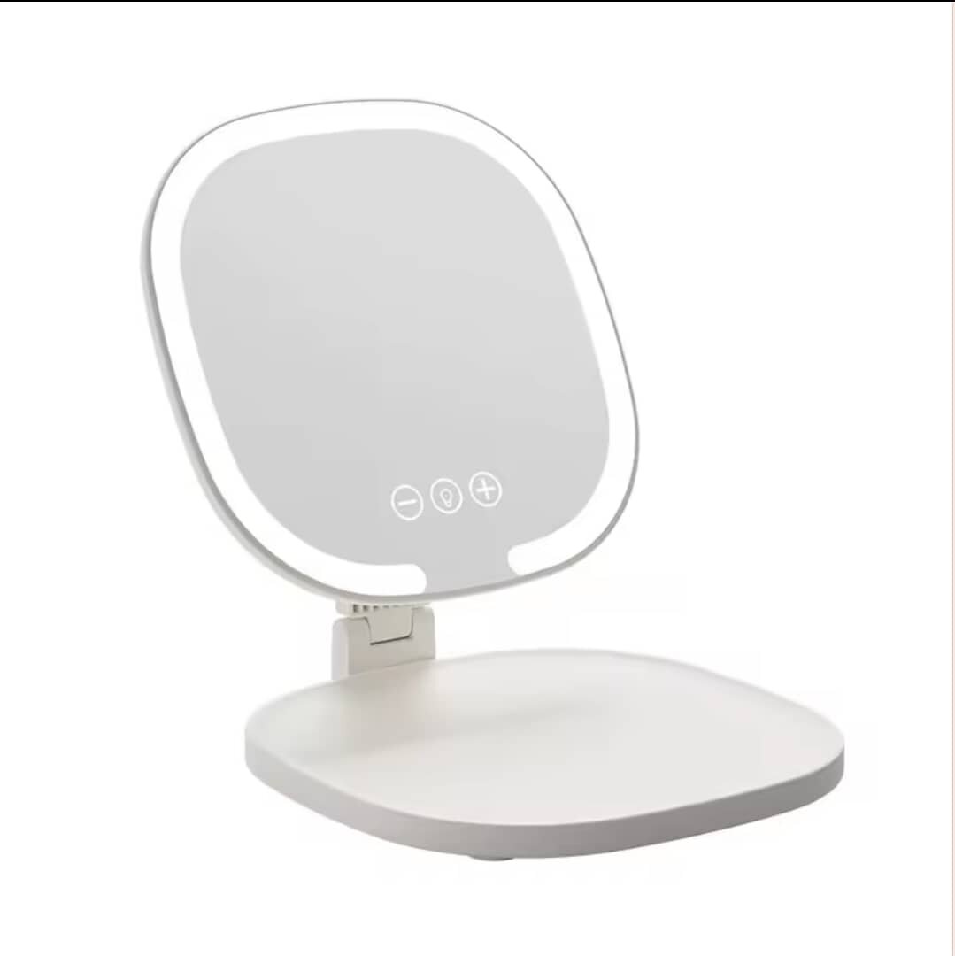 Miroir compact maquillage LED