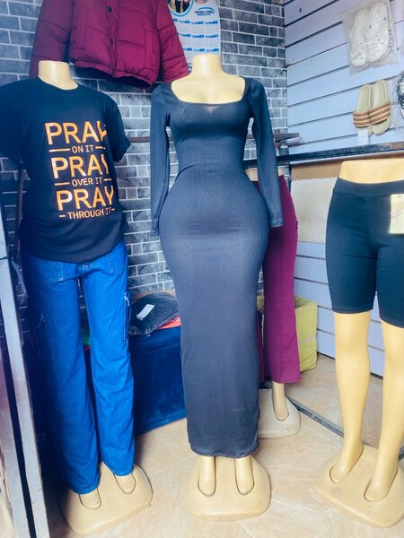 Long sleeved body cone dress