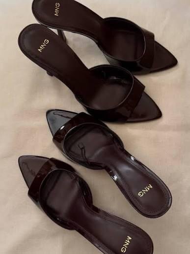 Mules MNG marron foncé