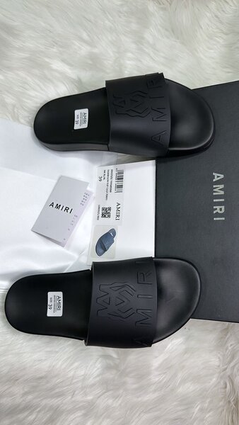 Sandales Noires Amiri Homme