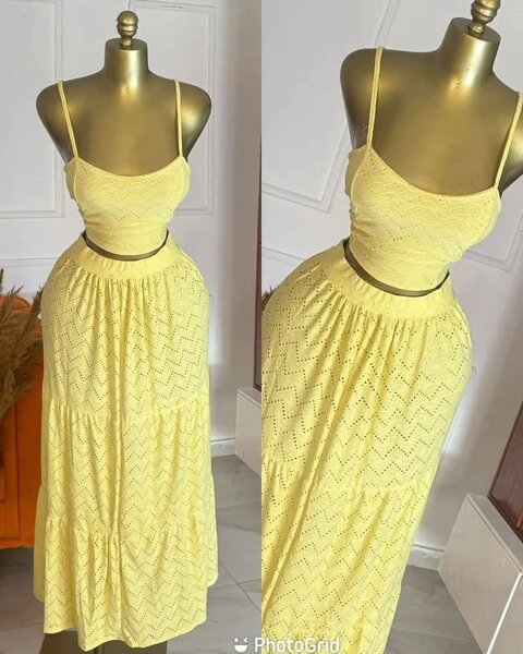 Ensemble estival jaune