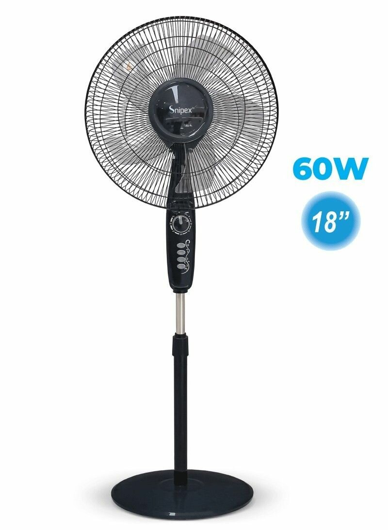 18" 60W PEDESTAL STAND FAN