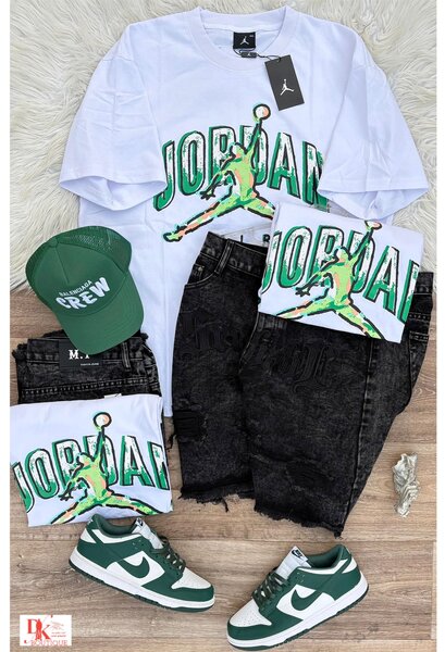 Ensemble Jordan Vert et Noir