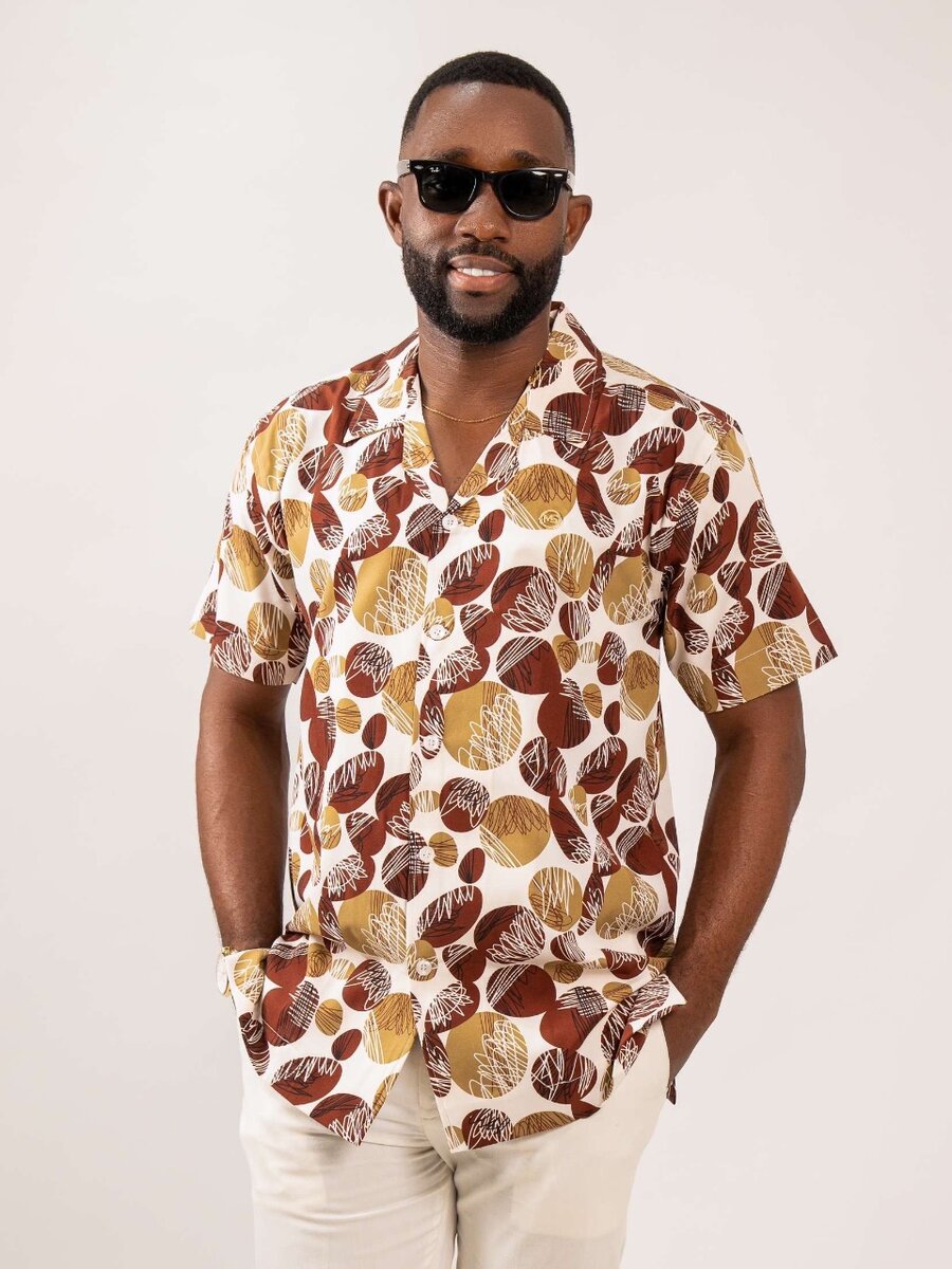 Mens Revere Print Shirt