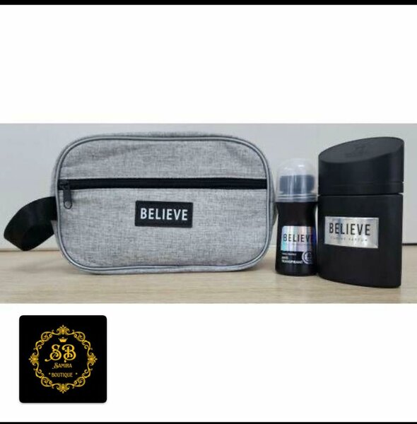 Ensemble parfum et trousse Believe