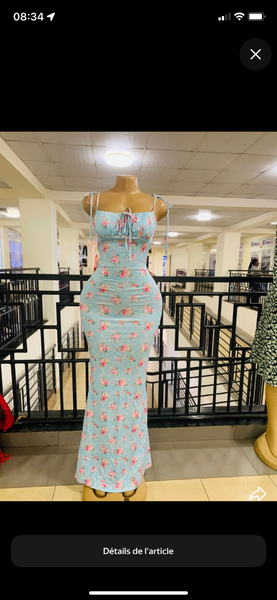 Robe longue fleurie élégante