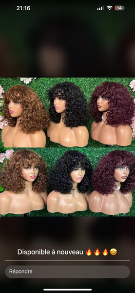 Perruque humain très bonne qualité