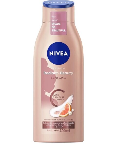 Nivea radiant + beauty even glow lotion