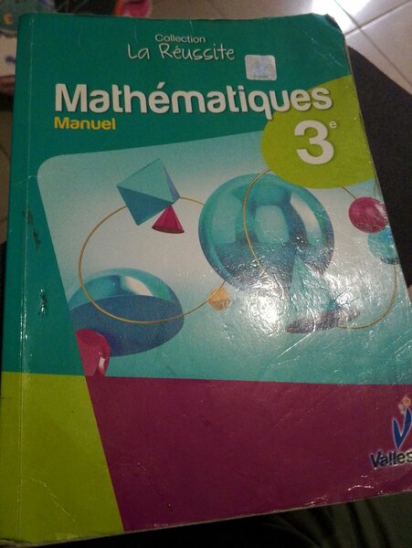 Manuel Mathématiques 3e