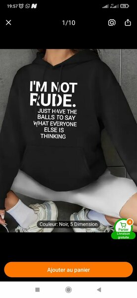 Sweat à Capuche Réfléchi