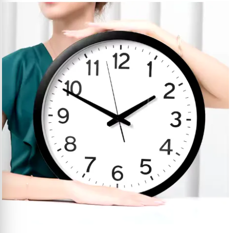 Home Decoration Simple Round Design 10 inch Cheap Plastic Wall Clock