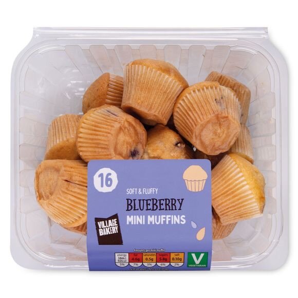 Village Bakery Mini Muffins 380g/16 Pack