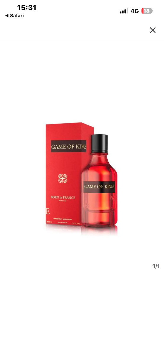 Parfum Game of Kings Paris