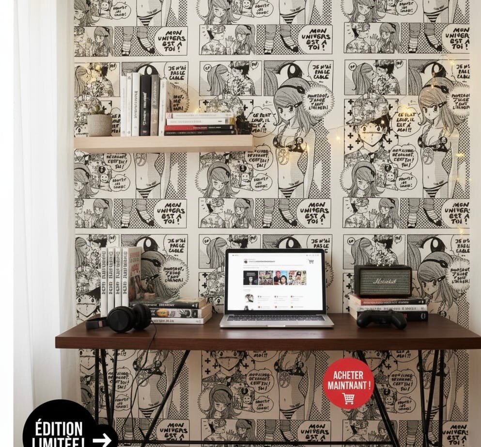 Papier Peint Manga Décoratif