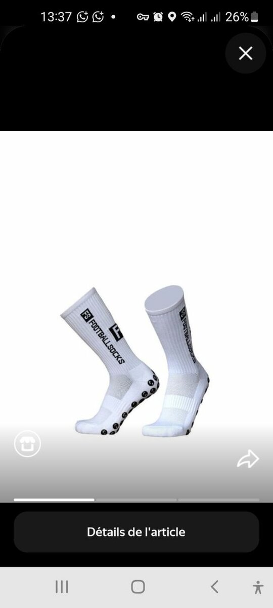 Chaussettes de sport antidérapantes