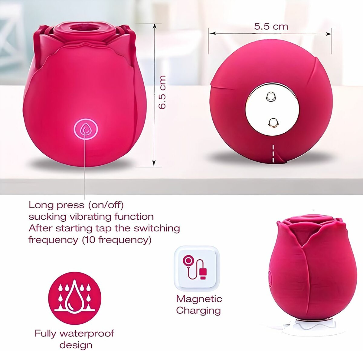 Vibro Masseur fleur Clito