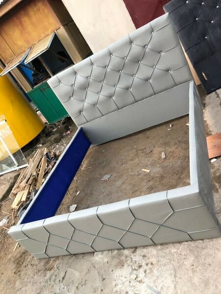 Double Leather Bedframe