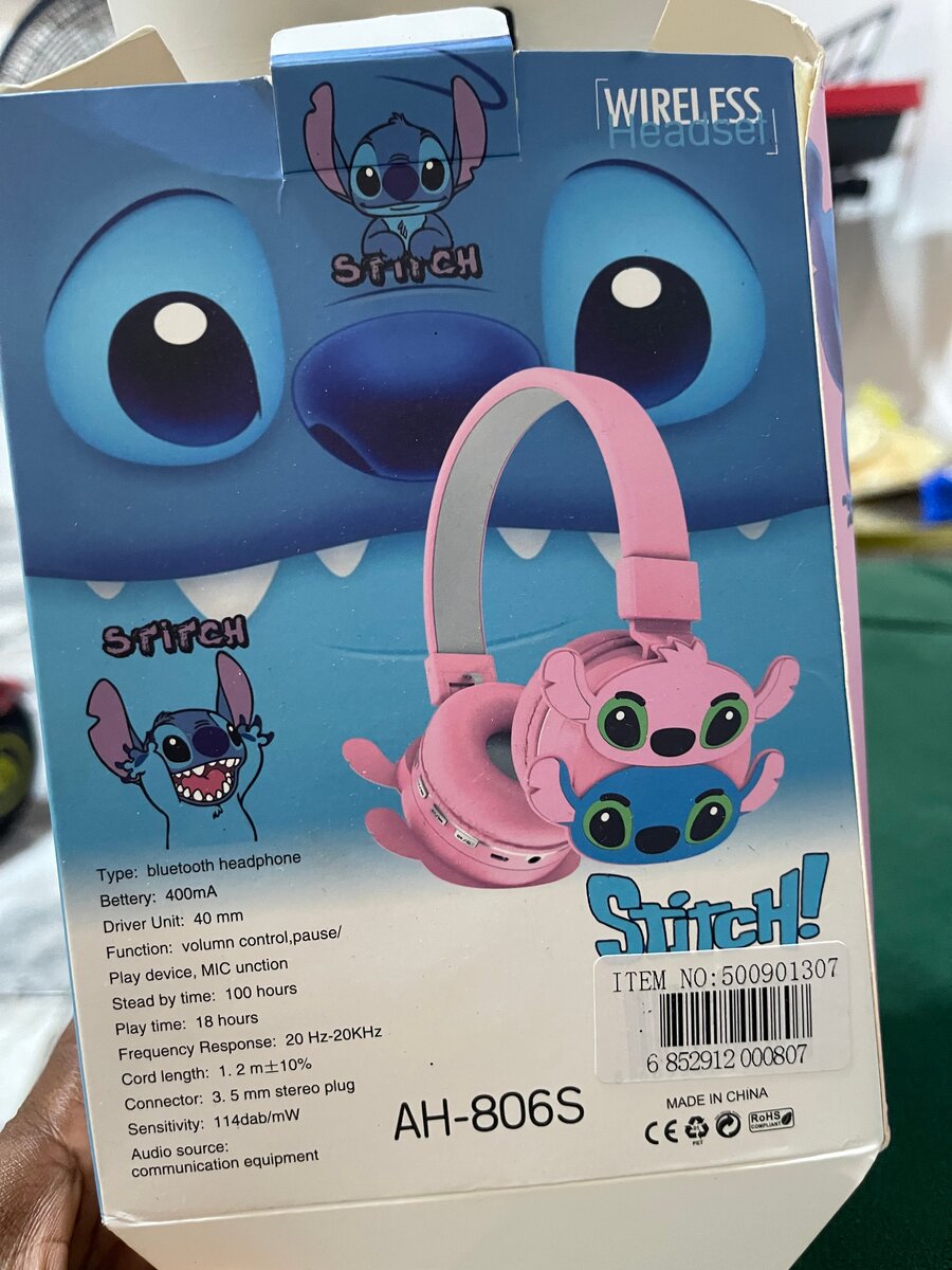 Casque sans fil Stitch - Enceintes Bluetooth