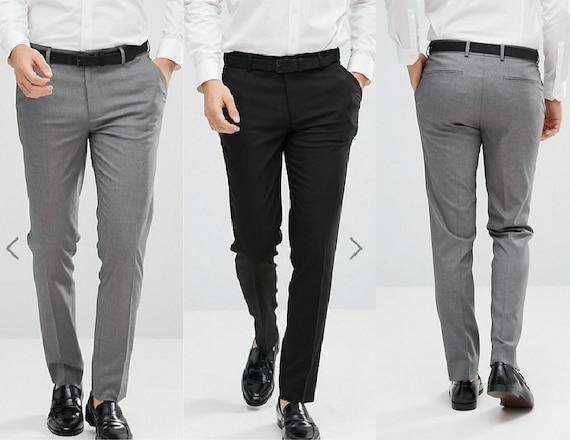 Pantalon slim ajusté homme
