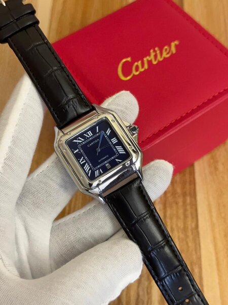 Montre Cartier Santos en cuir