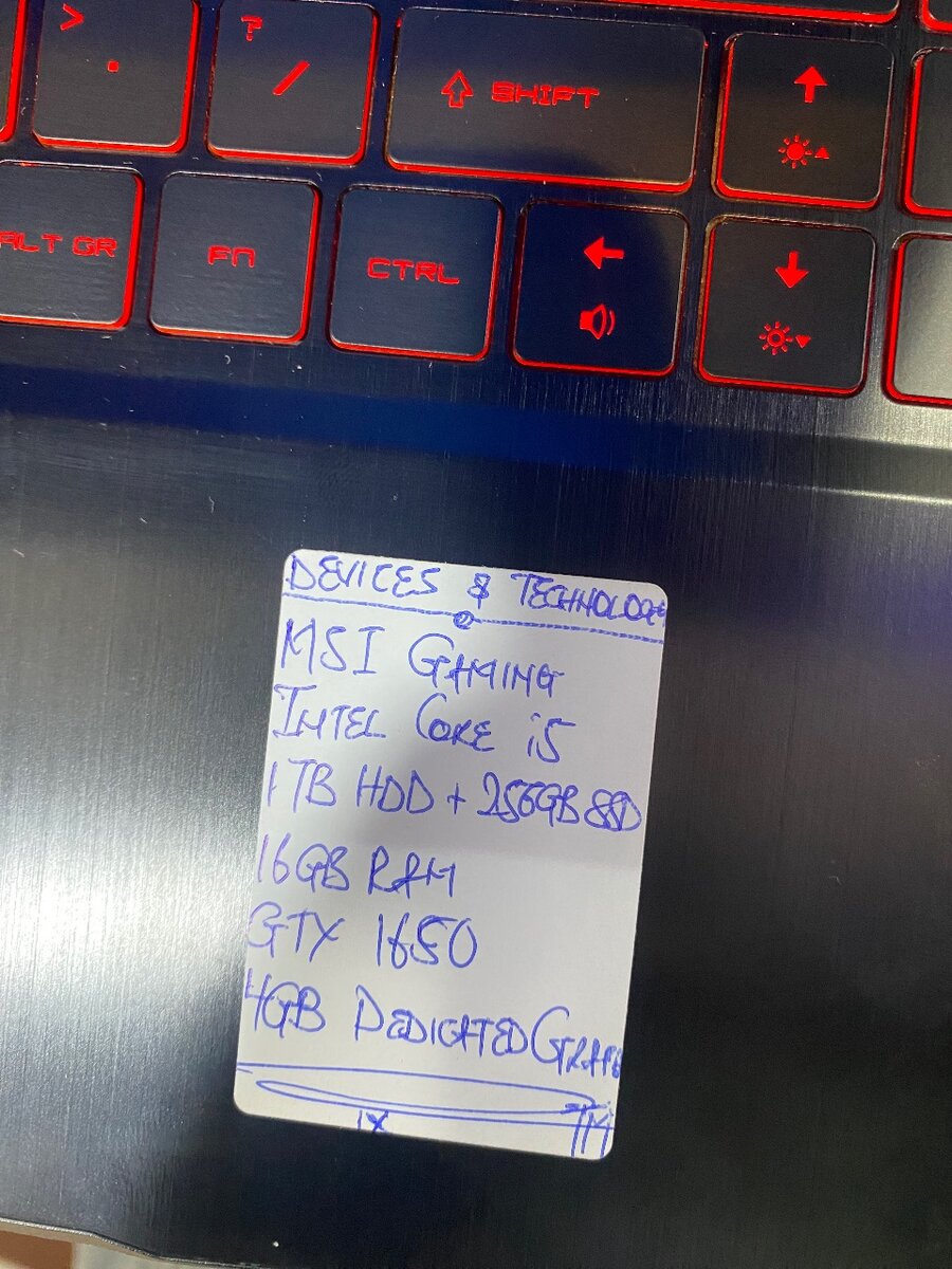 MSI Gaming laptop