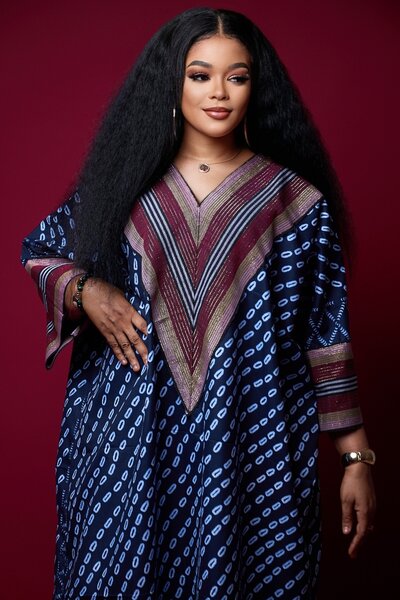 Boubou élégant & Robe en soie