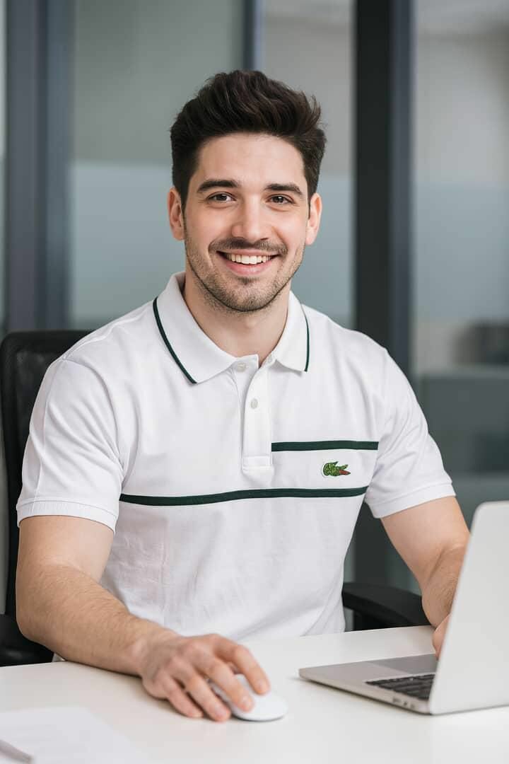 Polo Lacoste pour hommes élégant