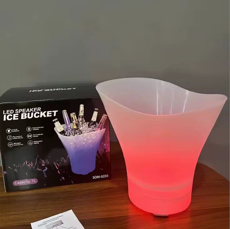 Seau à Glace LED avec Haut-parleur