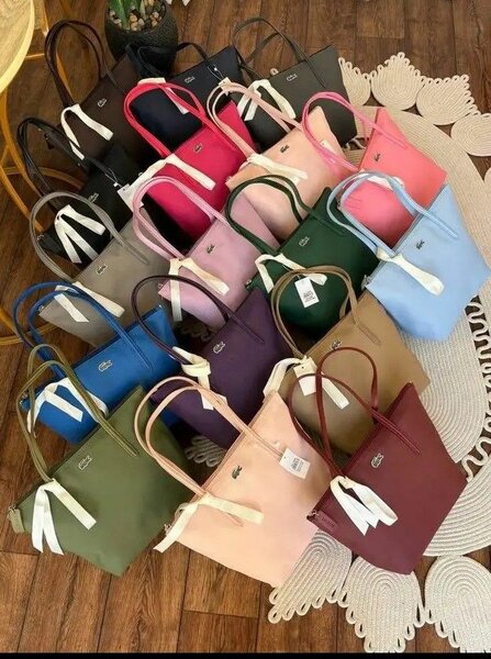 Sac fourre-tout femme Lacoste en toile