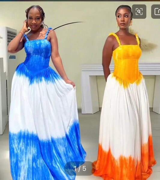 Robe longue tie-dye été