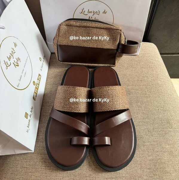 Ensemble en raphia sandales