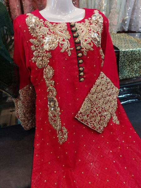 Chiffon stuff stitched 3pc DC Free