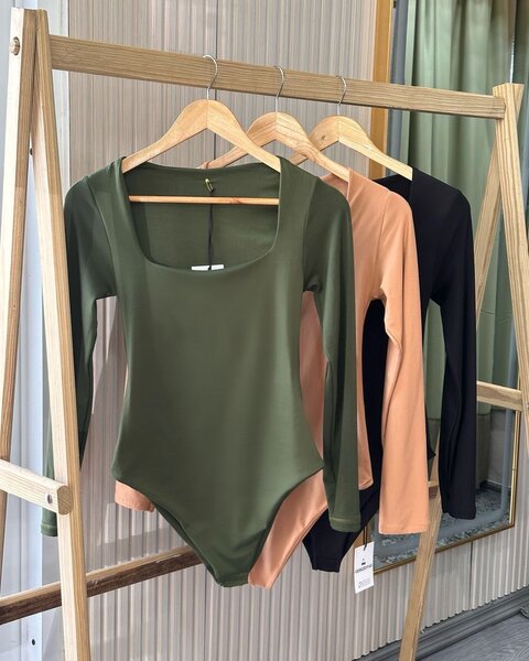 Body manches longues en coton