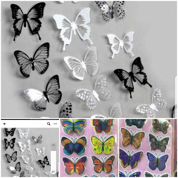 3 D wall stickers butterflies