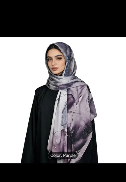 Floral Hijab Scarf for Muslim Women
