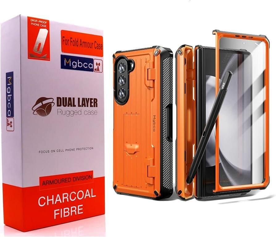 Samsung Z Fold 5 case with screen protector and Pen holder