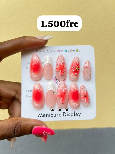 Ongles Artificiels Roses
