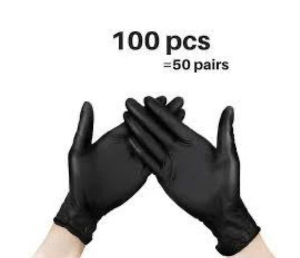 Gants Jetables Noirs 100 Pièces
