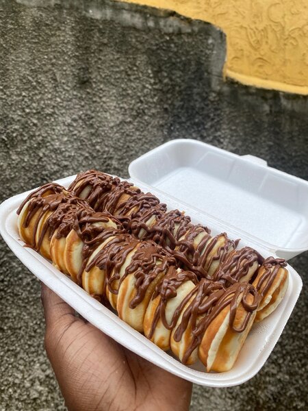 Mini donuts au nutella