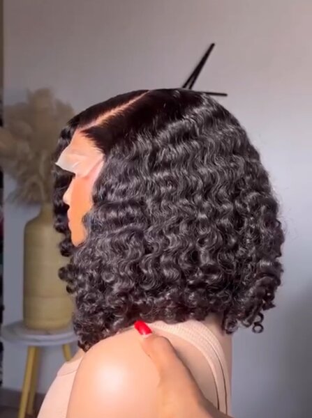 Natural human hair wigs