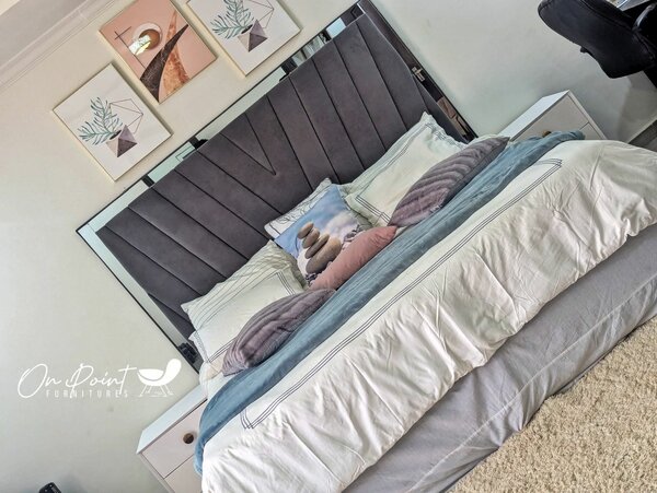 King Headboard And Bed side table