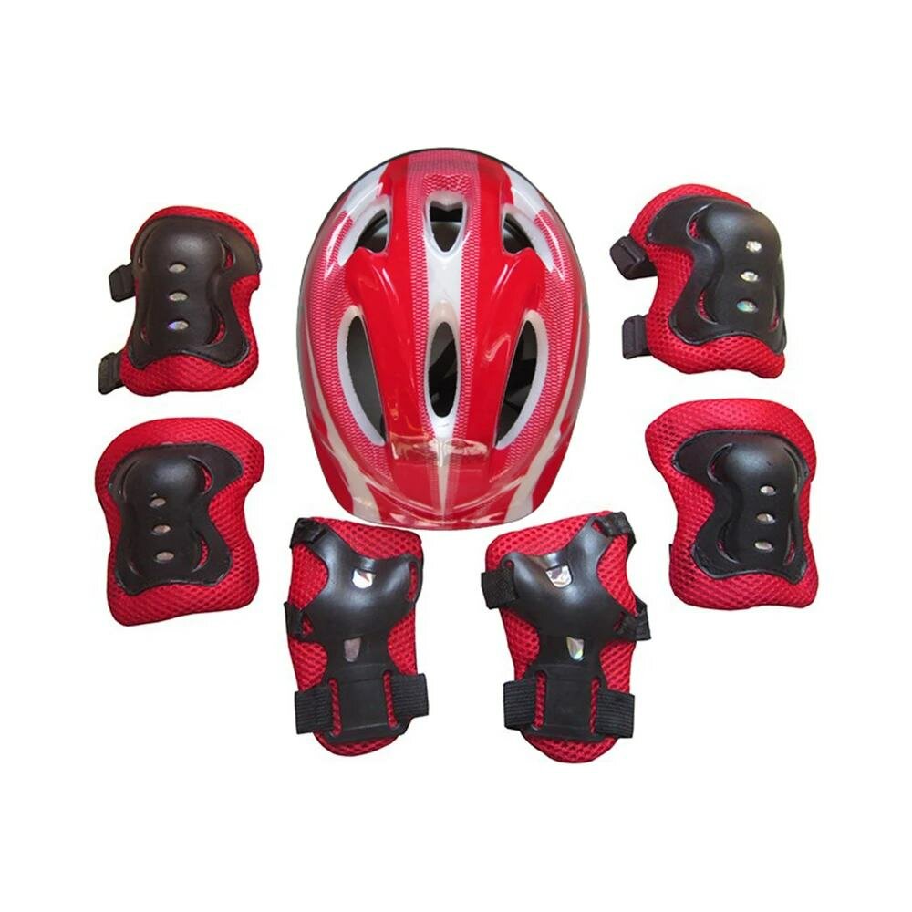 7Pcs/Set Adjustable Kids Bike Helmet & Knee Pads