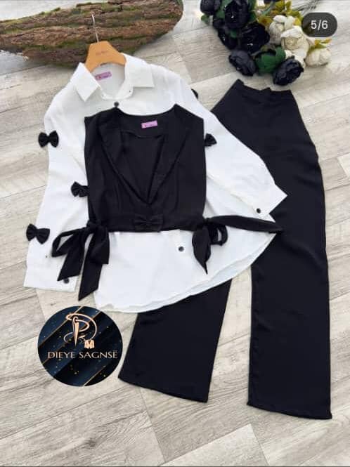 Set Chemisier et Pantalon Élégant