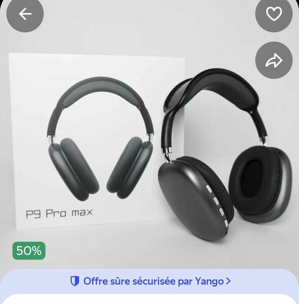 Casque Audio Sans Fil P9 Pro Max