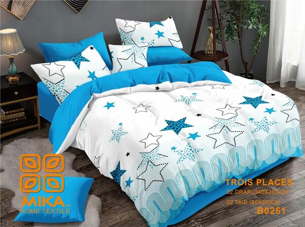 Parure de lit étoilée 3 pièces