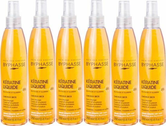 Byphasse Kératine Liquide 250ml - Soin Réparateur Cheveux Secs