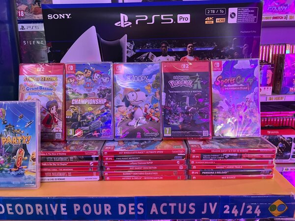 Jeux vidéo PS5 et Switch
