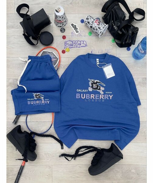 Ensemble décontracté bleu tendance