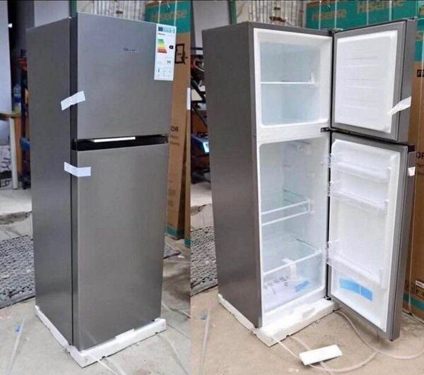 Réfrigérateur double porte argent