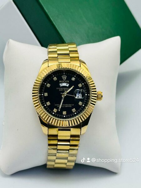 Rolex or noir homme
